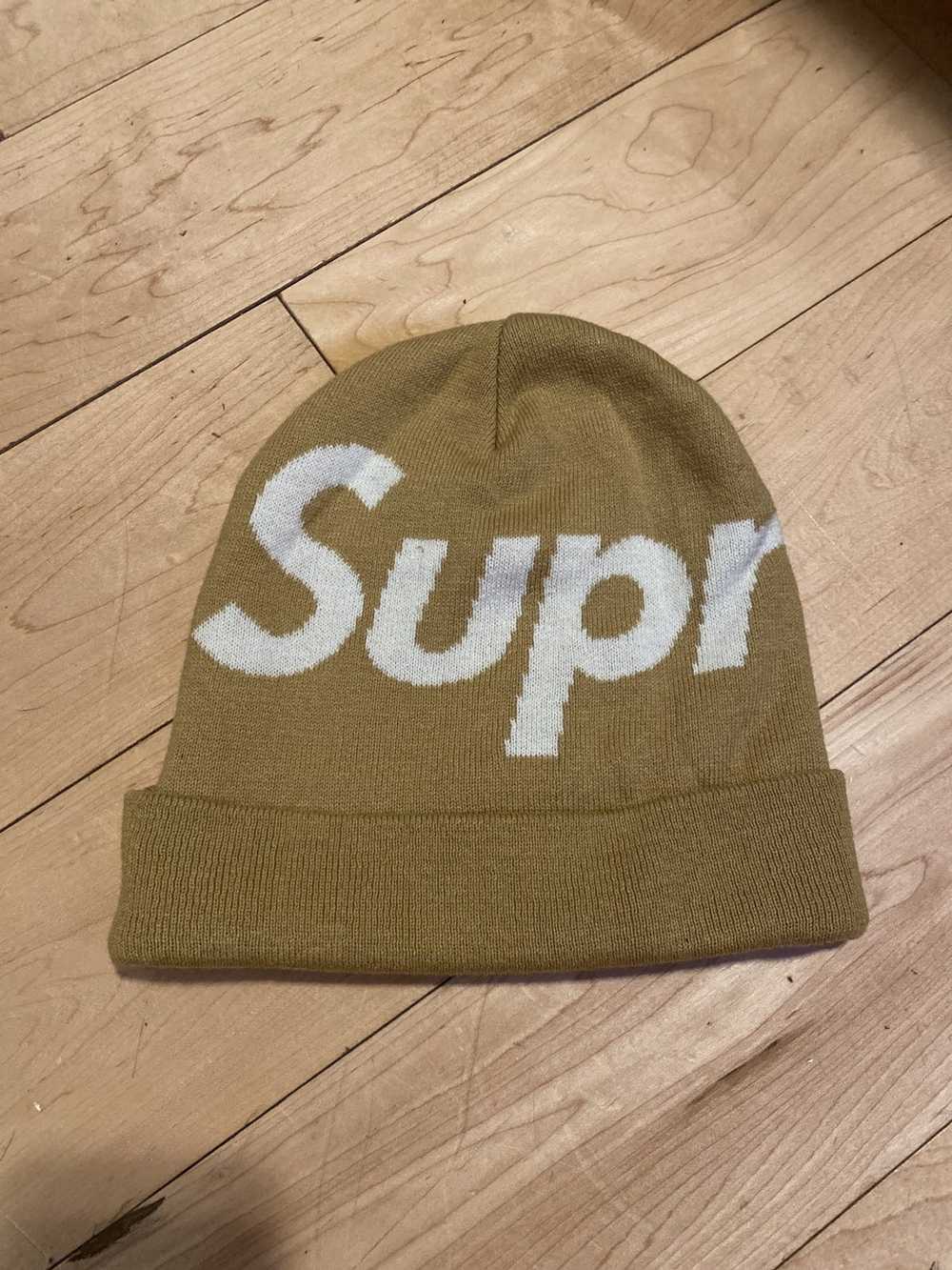 supreme big logo beanie - Gem