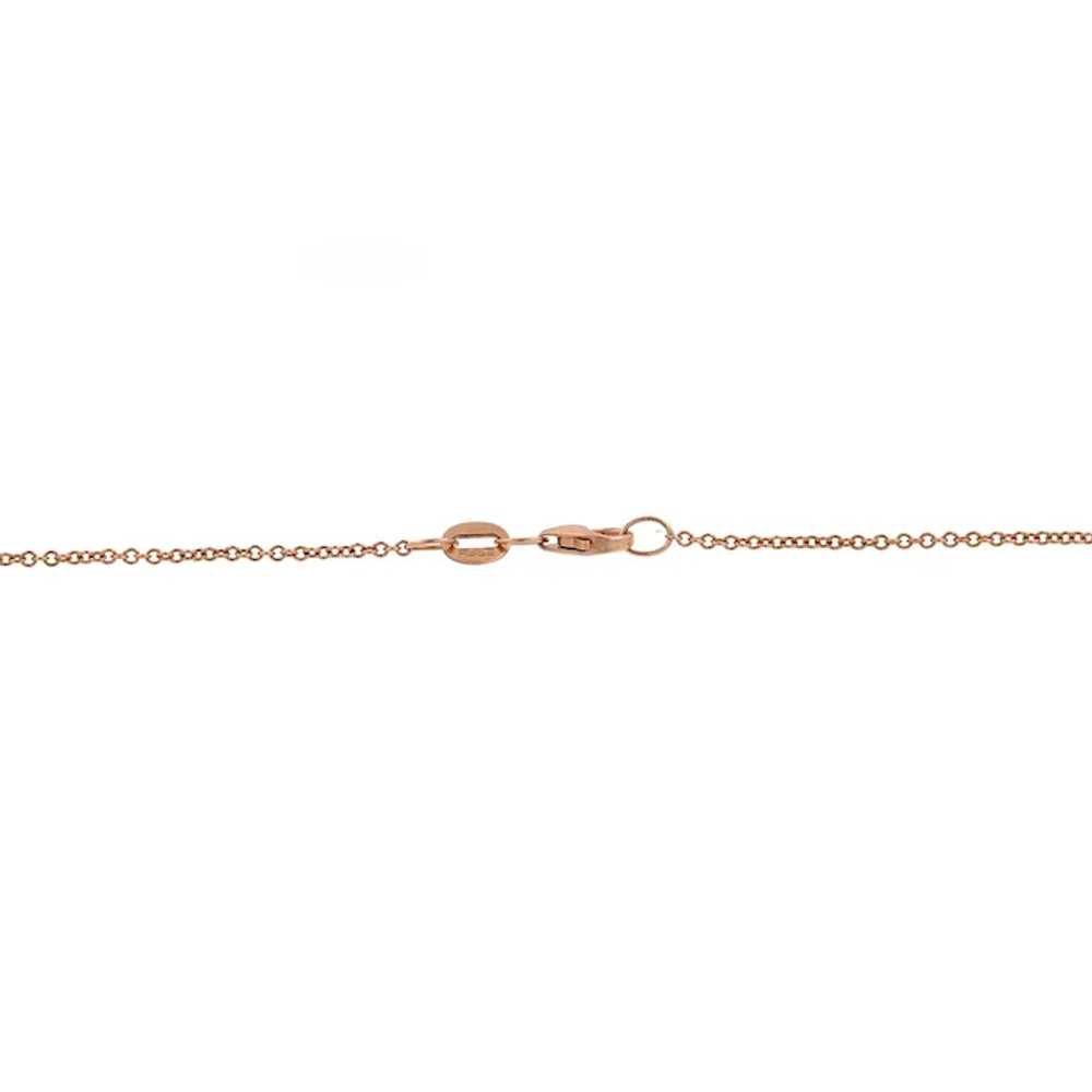 EFFY Pave Rose 14K Rose Gold Diamond Pendant Chai… - image 6