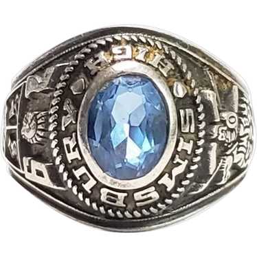 Vintage class ring sterling - Gem
