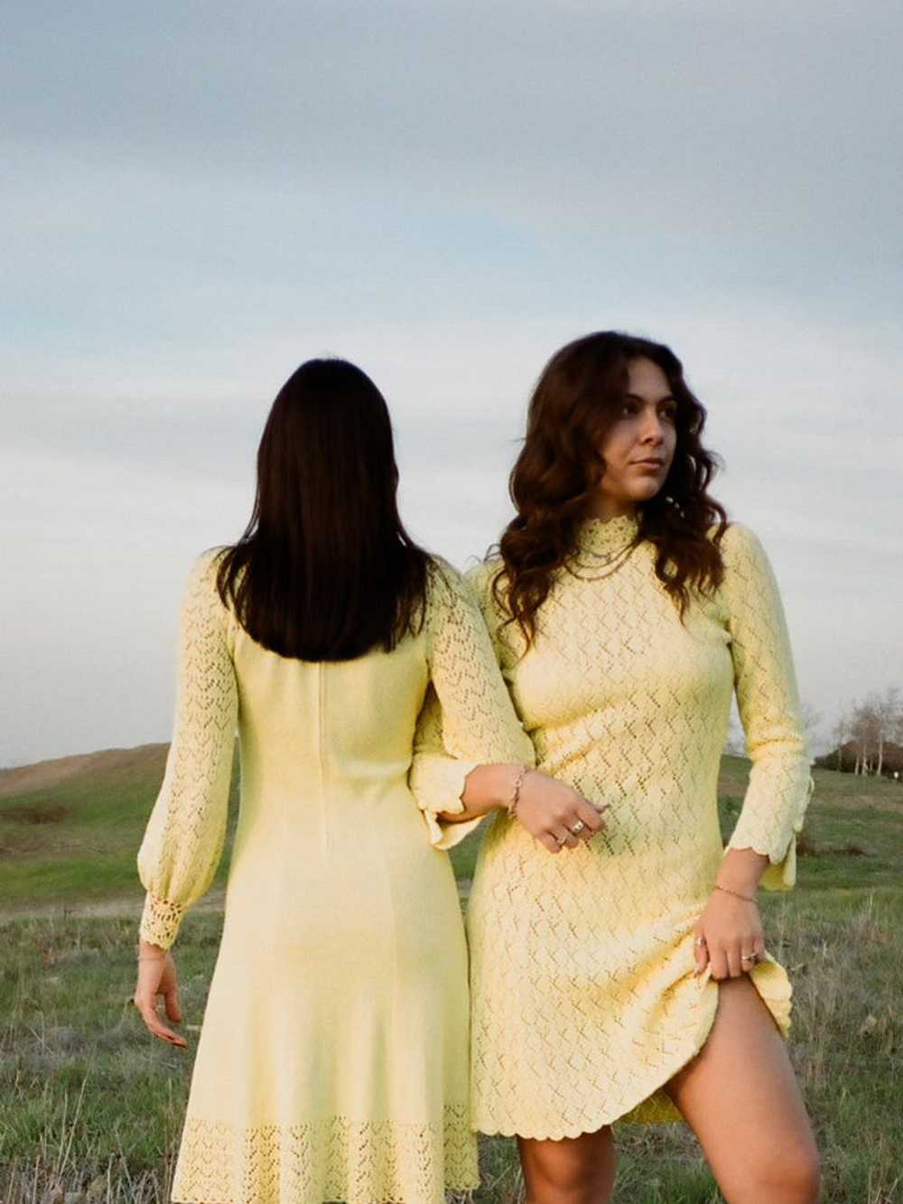 1970s Yellow Knit Dress - image 7