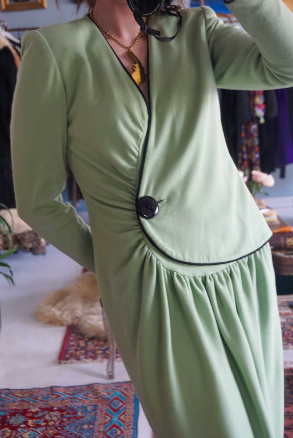 1980s Lanvin Paris Suit Dress - image 4