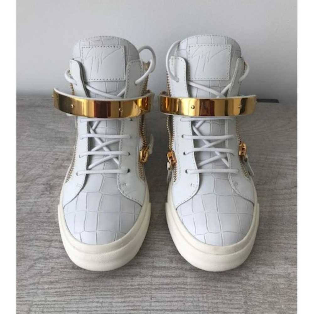 Giuseppe Zanotti Coby leather trainers - image 2