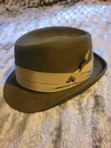 帽子 50s VINTAGE Mallory Twenty 7 1/4 58cm Vintage Men's Black Mallory Fedora Hat New in the Box Size 7