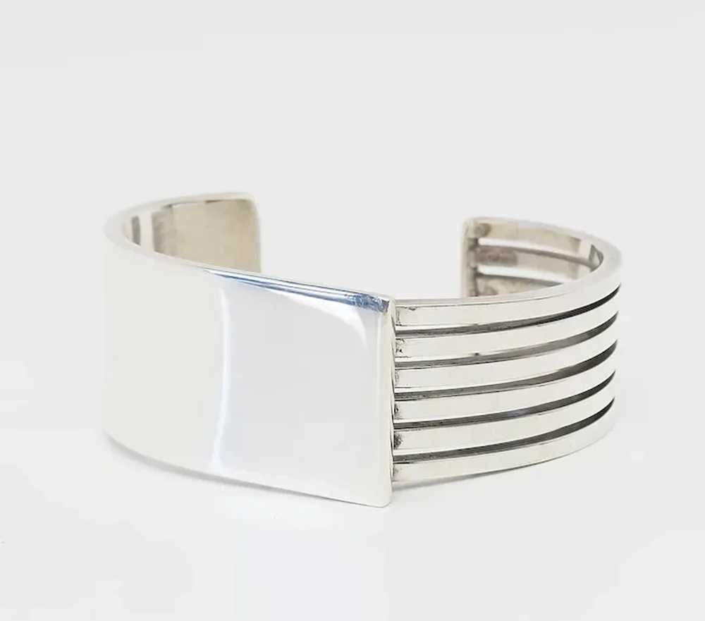 Superb modernist vintage sterling silver abstract… - image 2