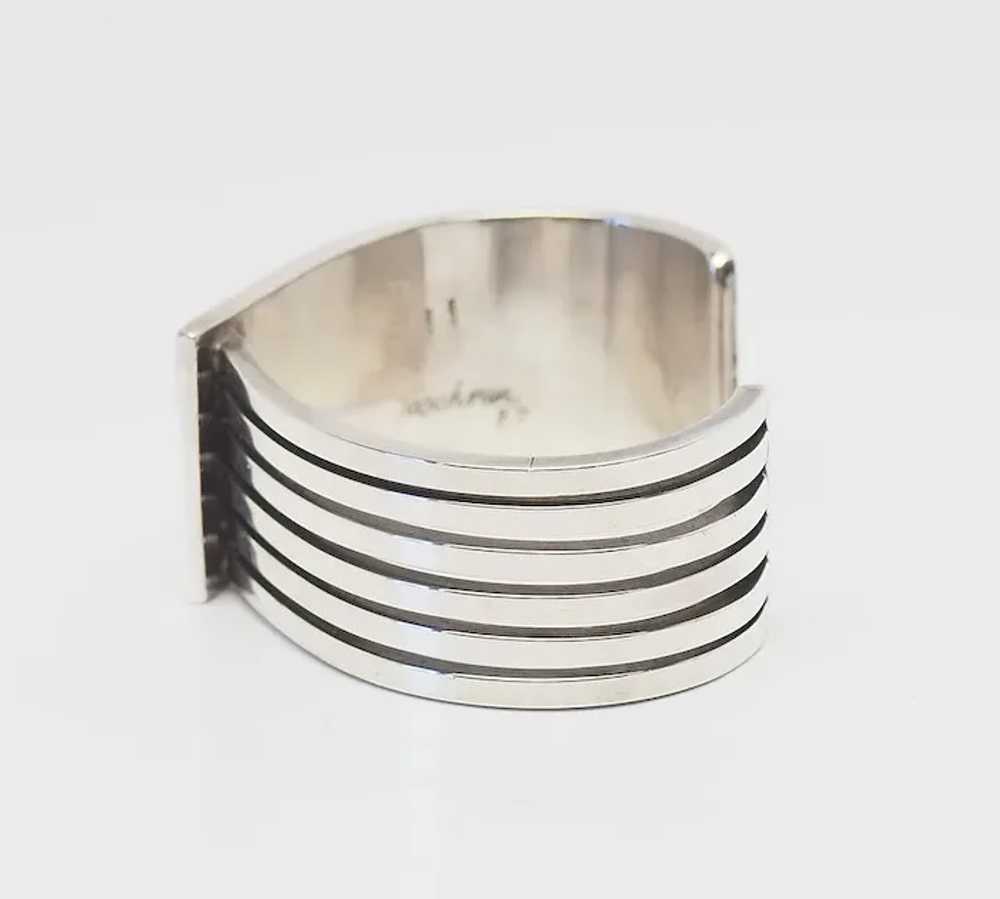 Superb modernist vintage sterling silver abstract… - image 3