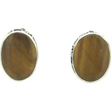 Sterling Silver Tigers Eye Earrings