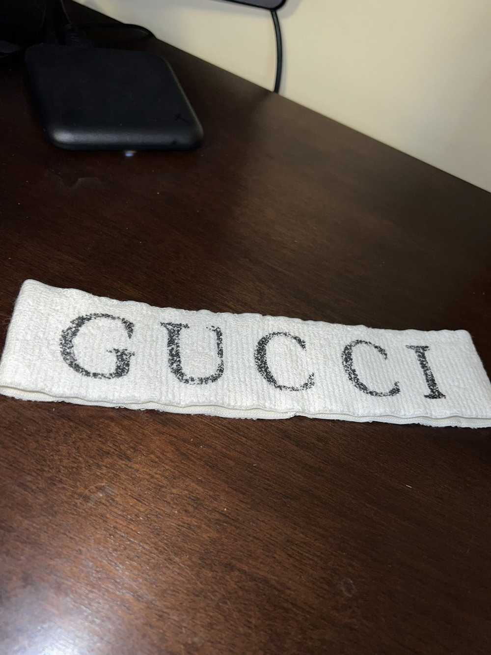 Paolo Gucci White Gucci Headband - image 1