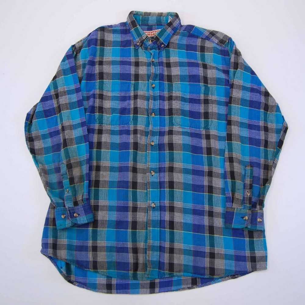 Mcgregor × Vintage 90’s Plaid Check Flannel Butto… - image 1