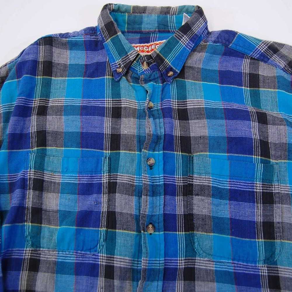 Mcgregor × Vintage 90’s Plaid Check Flannel Butto… - image 5