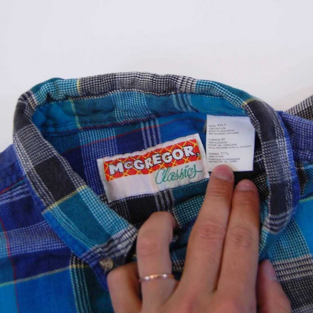 Mcgregor × Vintage 90’s Plaid Check Flannel Butto… - image 6