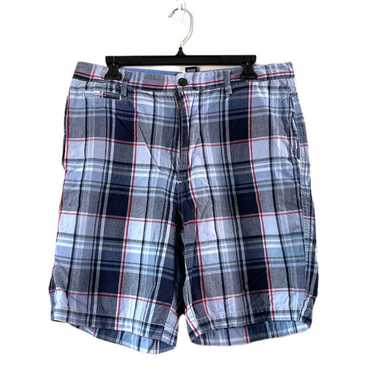 Chaps Men’s Blue Plaid Chaps Shorts 34