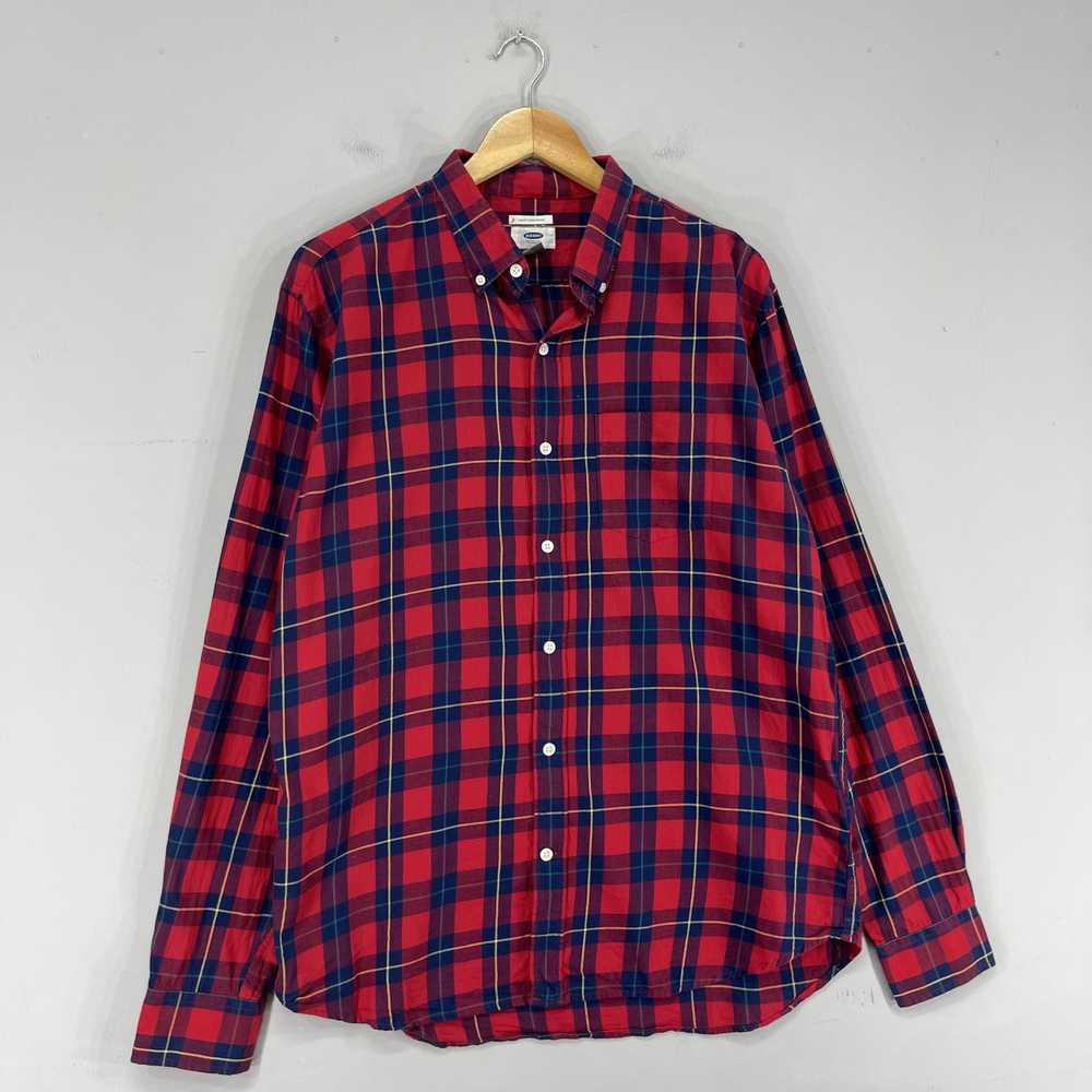 Flannel × Old Navy × Streetwear Vintage 90s Plaid… - image 4