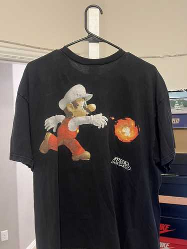 VINTAGE (1988) NINTENDO SUPER MARIO BROS 2 CLUB T-SHIRT - YELLOW - LG -  RARE