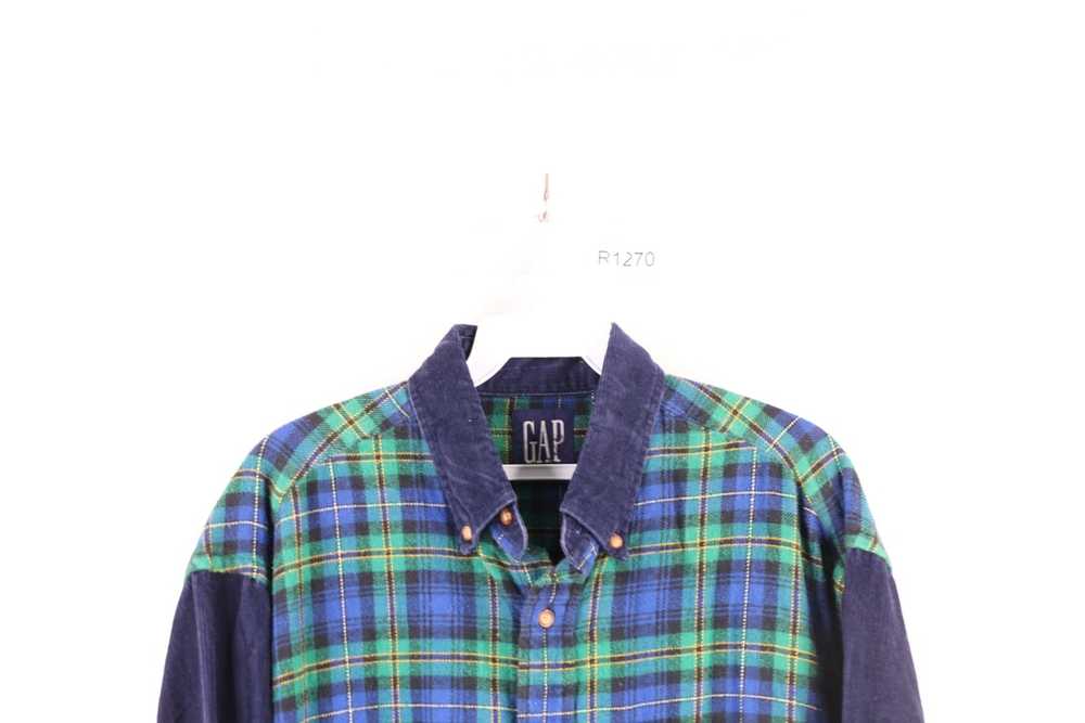 Gap × Vintage Vintage 90s Gap Corduroy Flannel Co… - image 2
