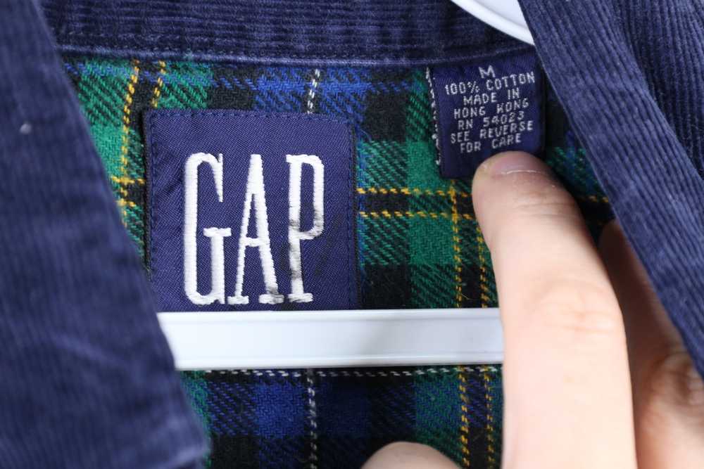 Gap × Vintage Vintage 90s Gap Corduroy Flannel Co… - image 4