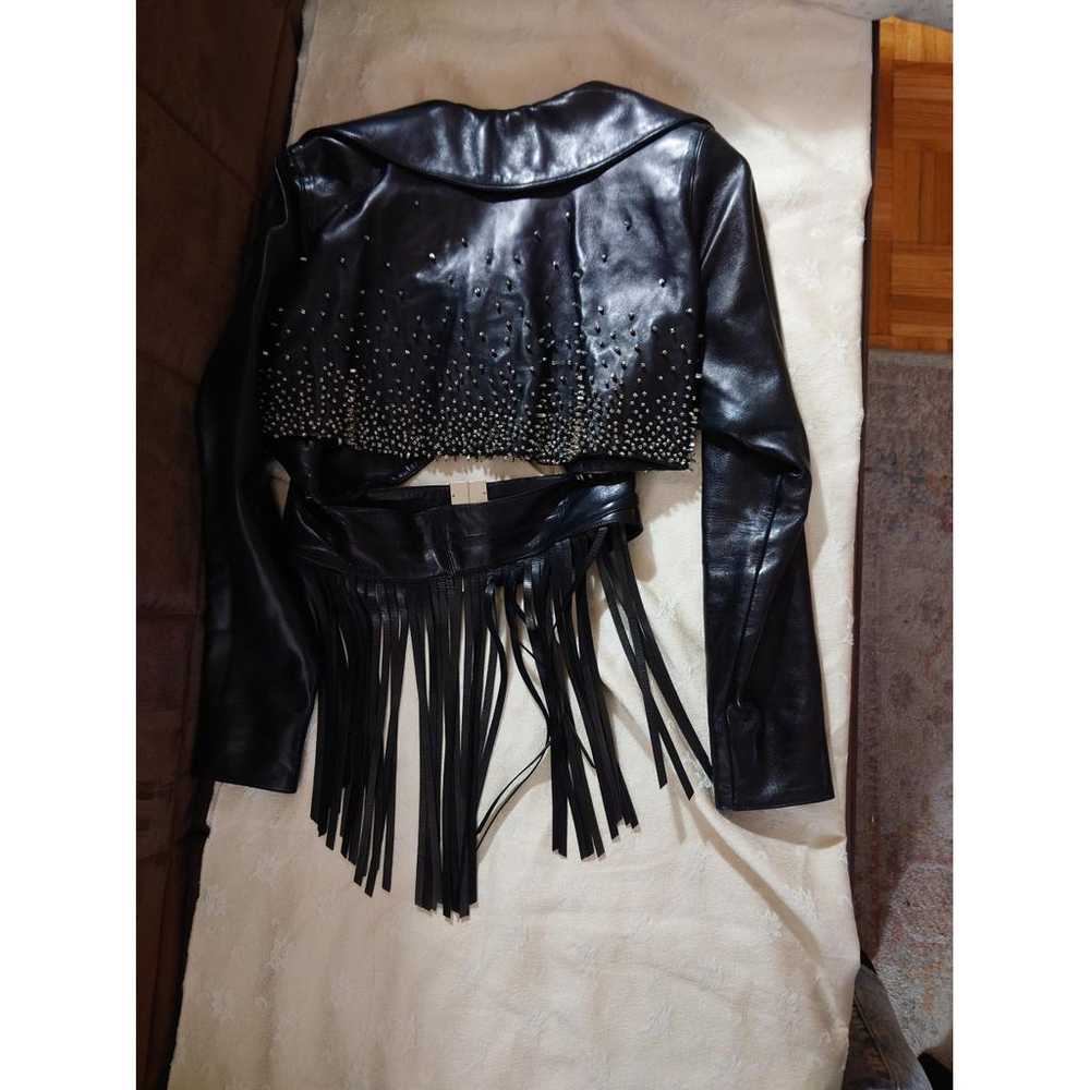 Claude Montana Leather short vest - image 2