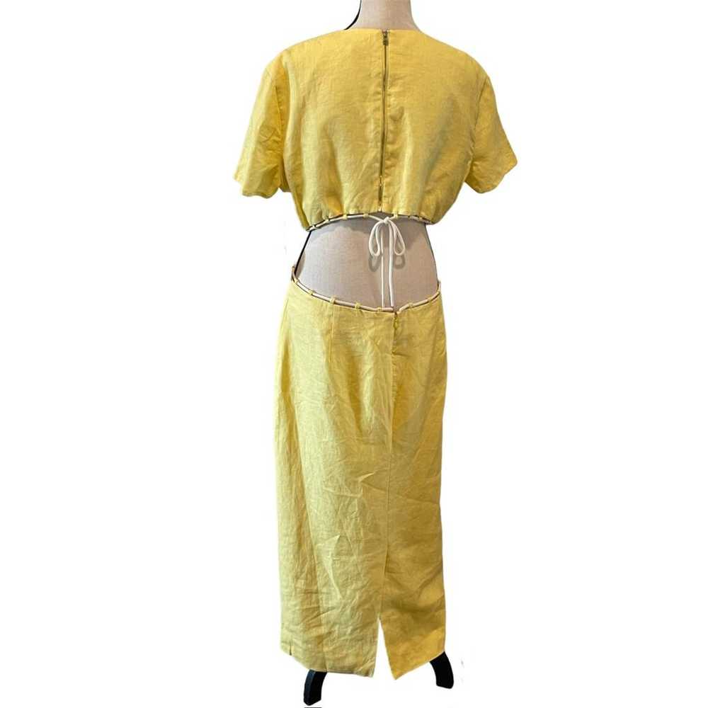 Staud Linen mid-length dress - image 9