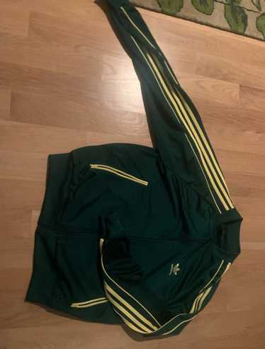 Adidas Green and Gold Vintage Adidas Jacket