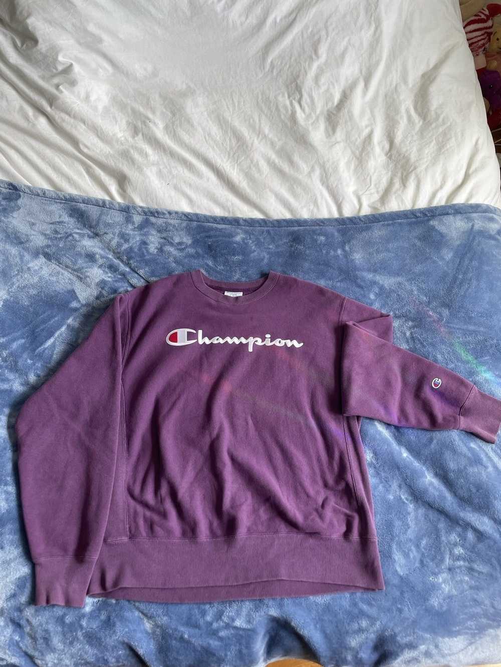 Champion × Vintage purple champion crewneck - image 3