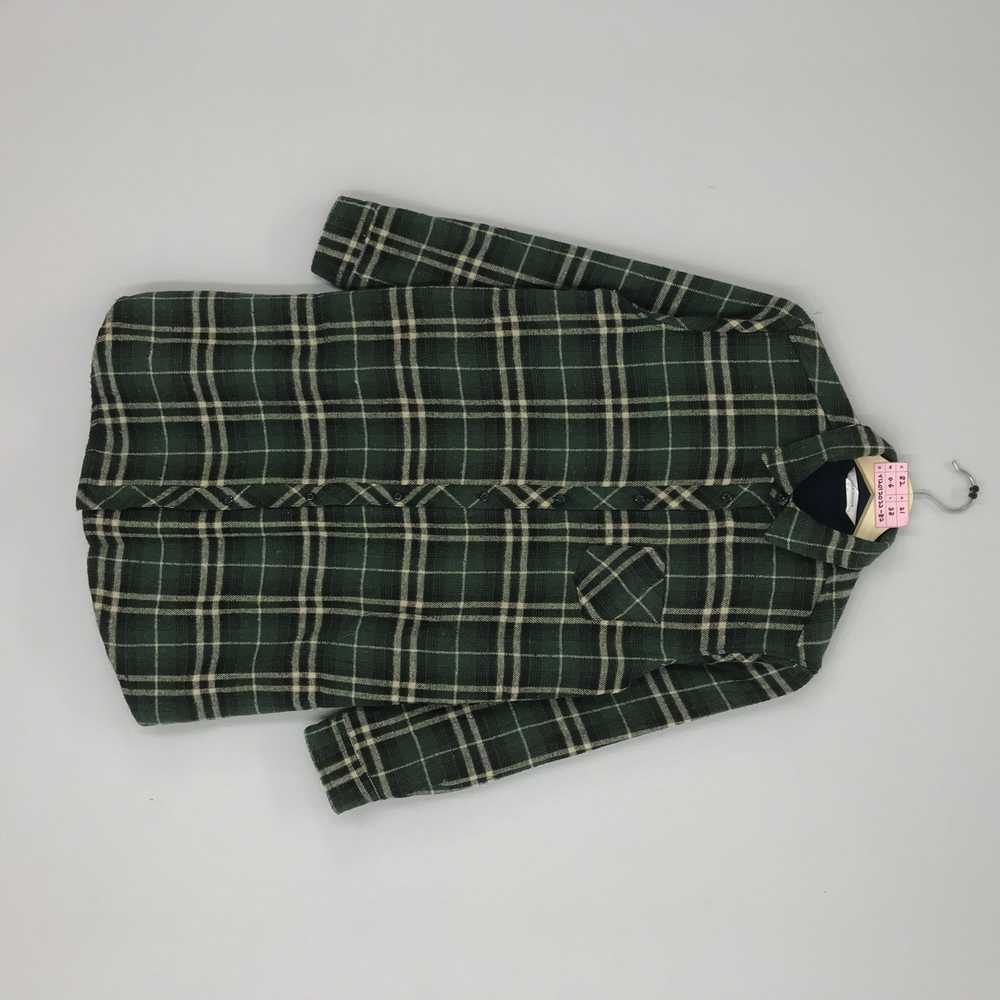 Flannel × Japanese Brand × Vintage Meiconne Plaid… - image 1