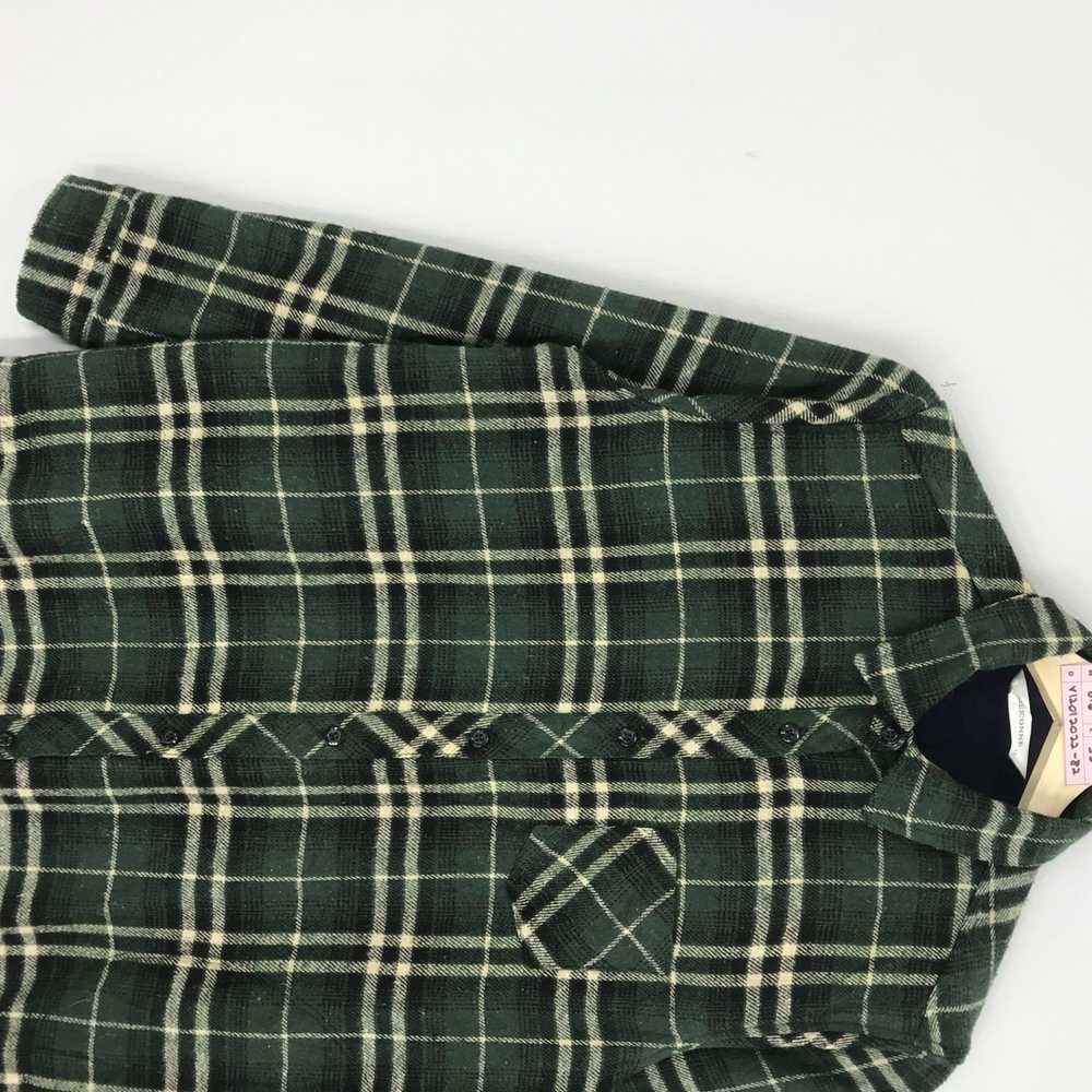 Flannel × Japanese Brand × Vintage Meiconne Plaid… - image 3