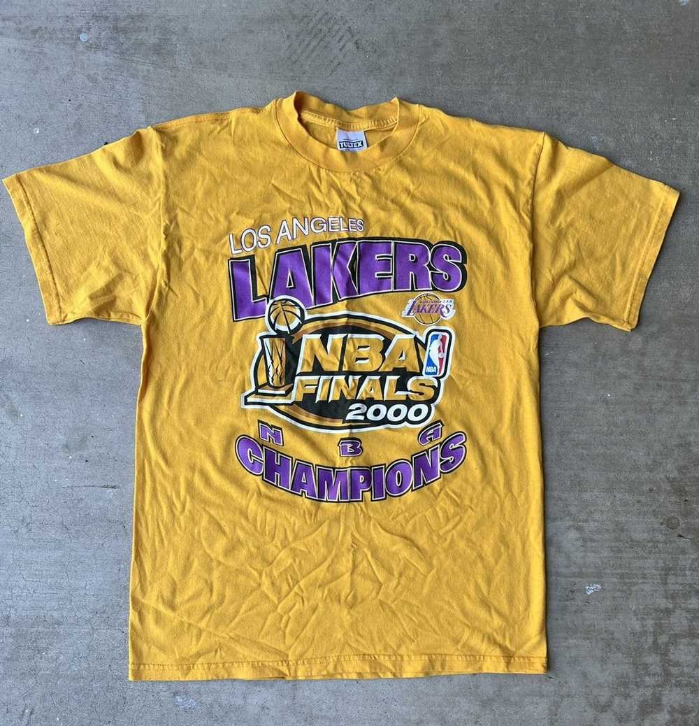 Vintage Los Angeles Lakers Shaq Kobe Bryant Lakertime 2000 Shirt Size Large  Rare