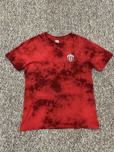 Huf Huf × Worldwide Red Tie Dye T-Shirt Large