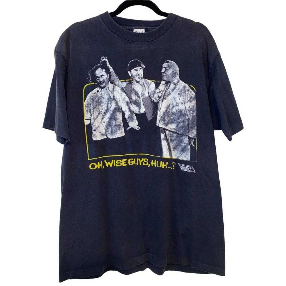 Vintage Vintage Three Stooges Shirt Wise Guy Larr… - image 1