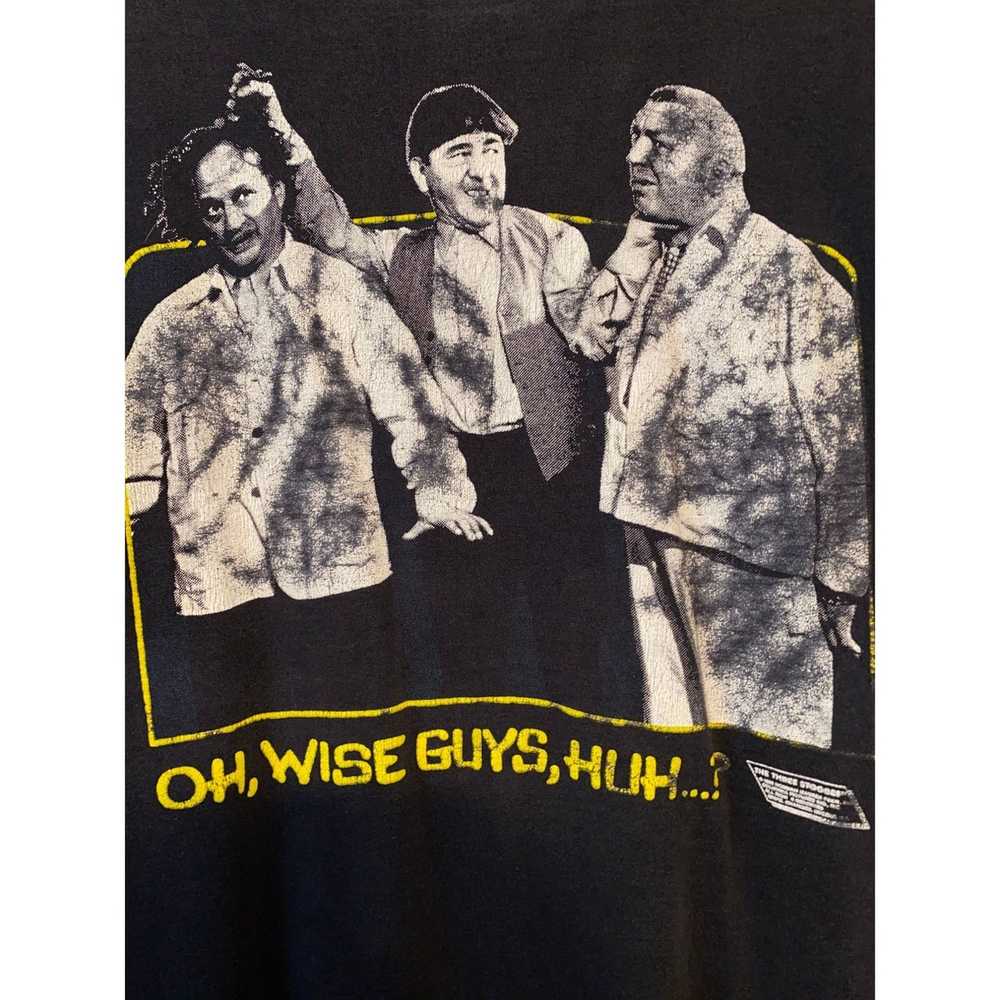 Vintage Vintage Three Stooges Shirt Wise Guy Larr… - image 2