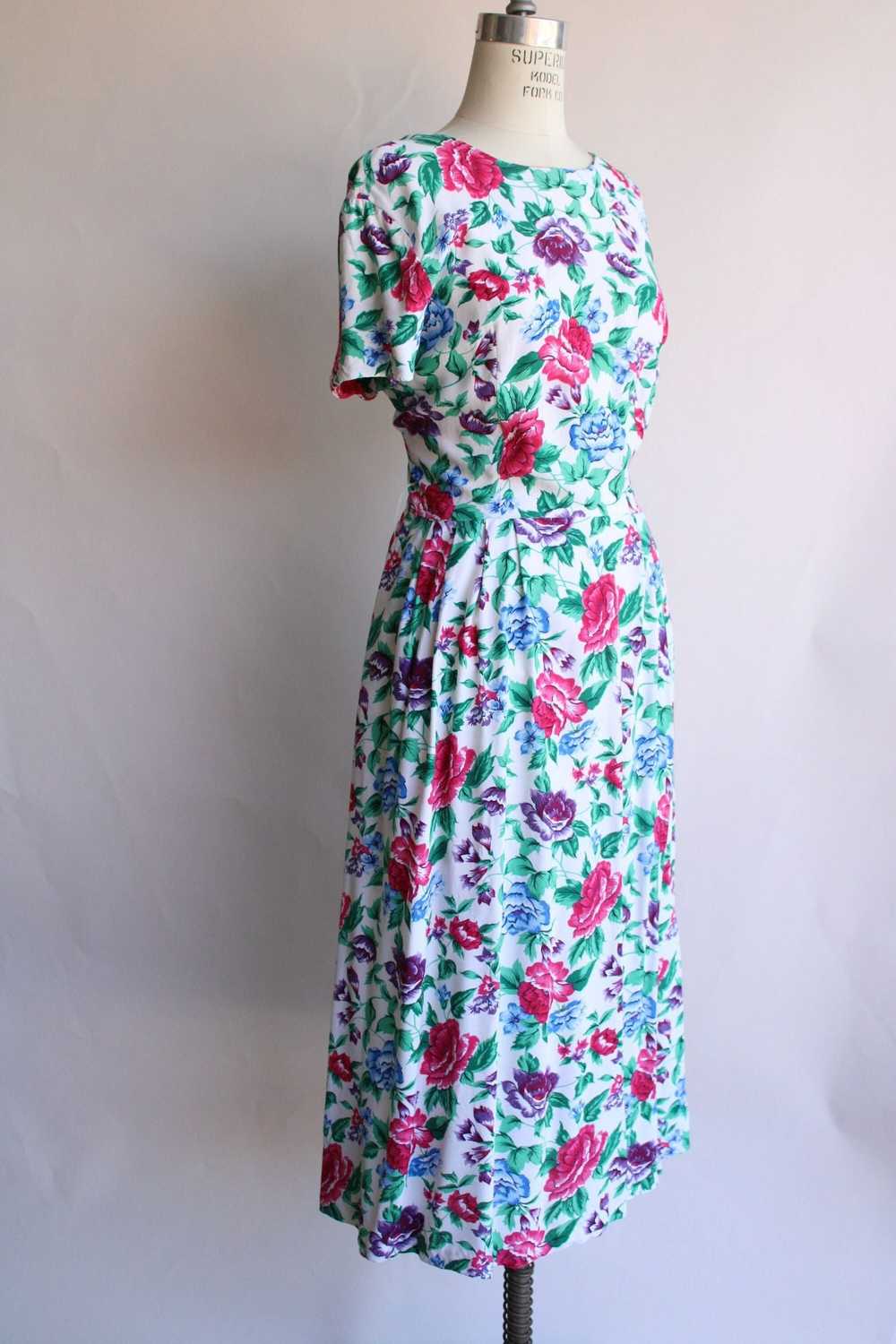 Vintage 1980's Tareti Howard Levi Floral print wi… - image 2