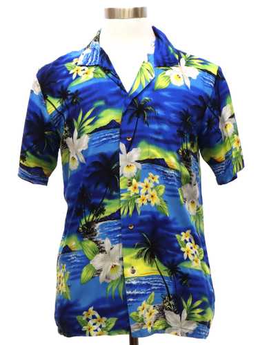 1990's Favant Mens Rayon Hawaiian Shirt