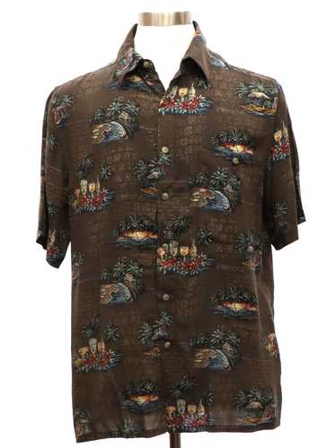 1990's Croft & Barrow Mens Rayon Hawaiian Shirt