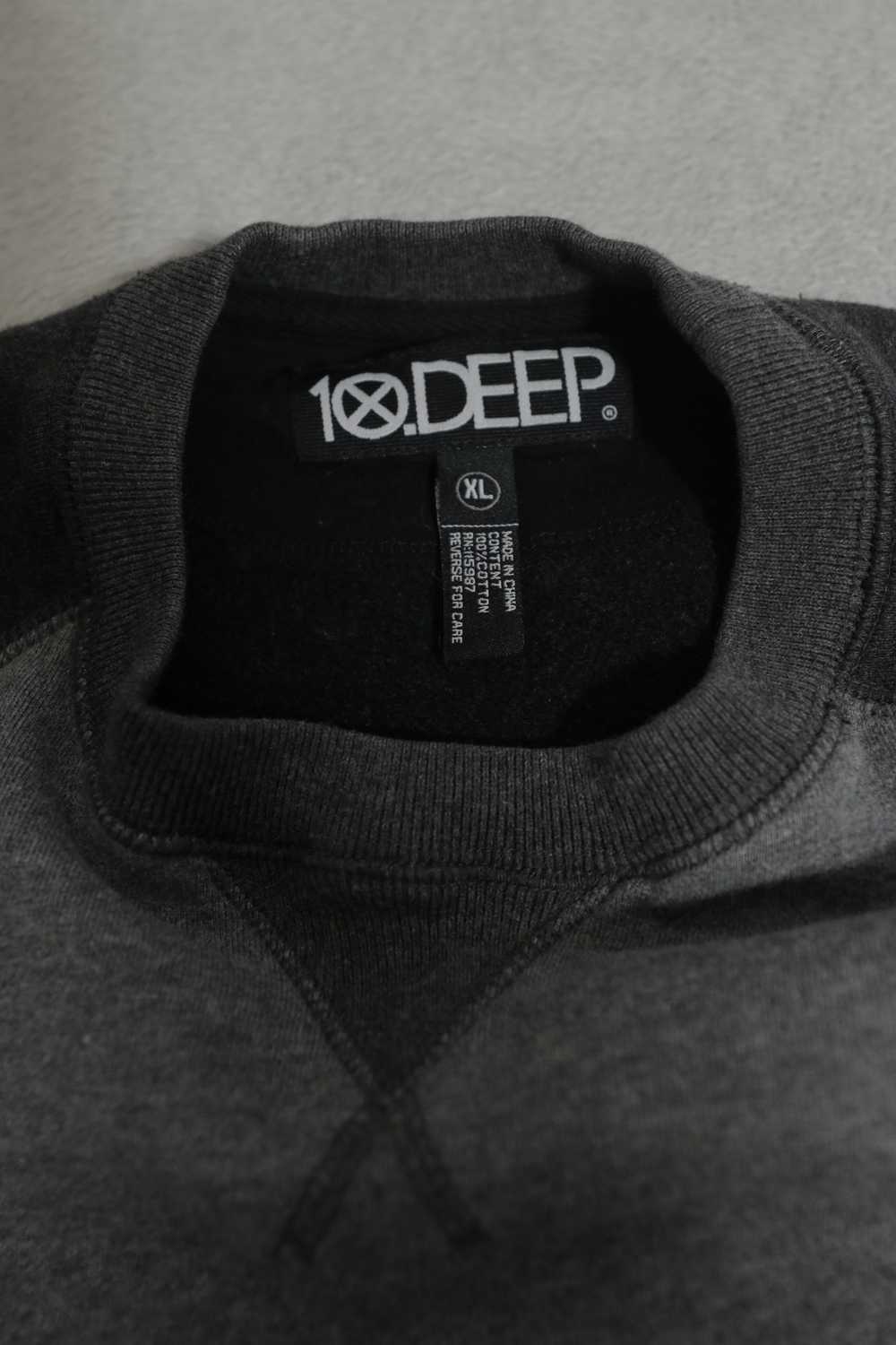 10 Deep 10 Deep Two Tone Grey Crewneck - image 9