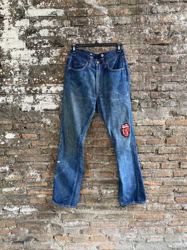 True vintage 60s Levi's 502 big E zipper scovill button 16, Men's Fashion,  Bottoms, Jeans on Carousell