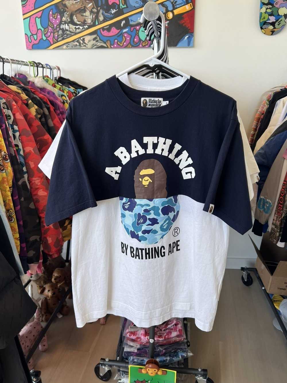 Bape Bape College x A Bathing Ape Tee - image 1