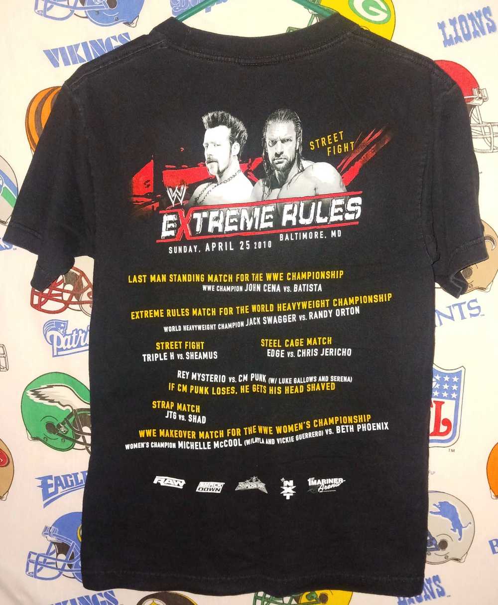 Tee Shirt × Wwe × Wwf 2010 WWE WWF Extreme Rules … - image 2