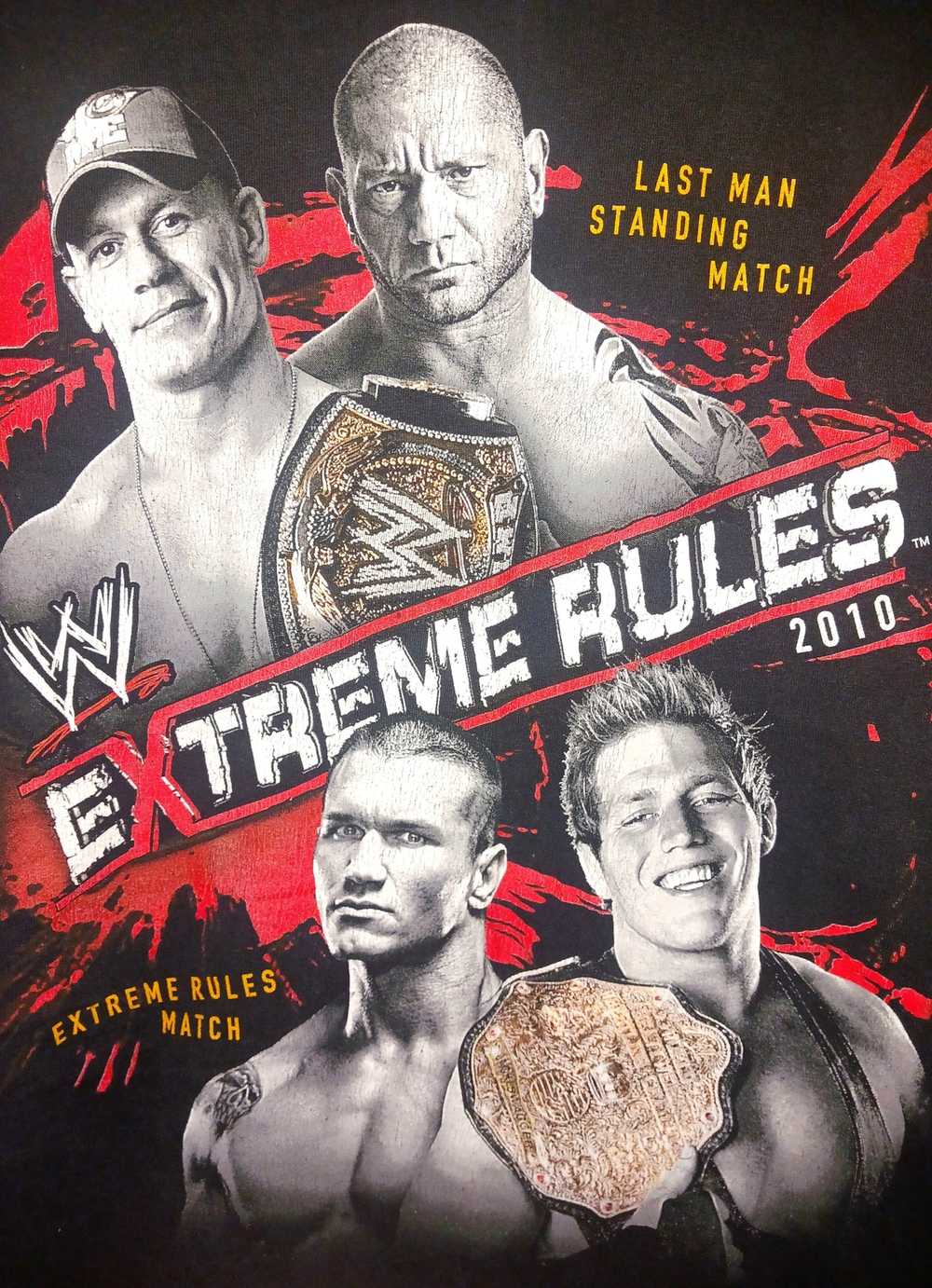 Tee Shirt × Wwe × Wwf 2010 WWE WWF Extreme Rules … - image 3