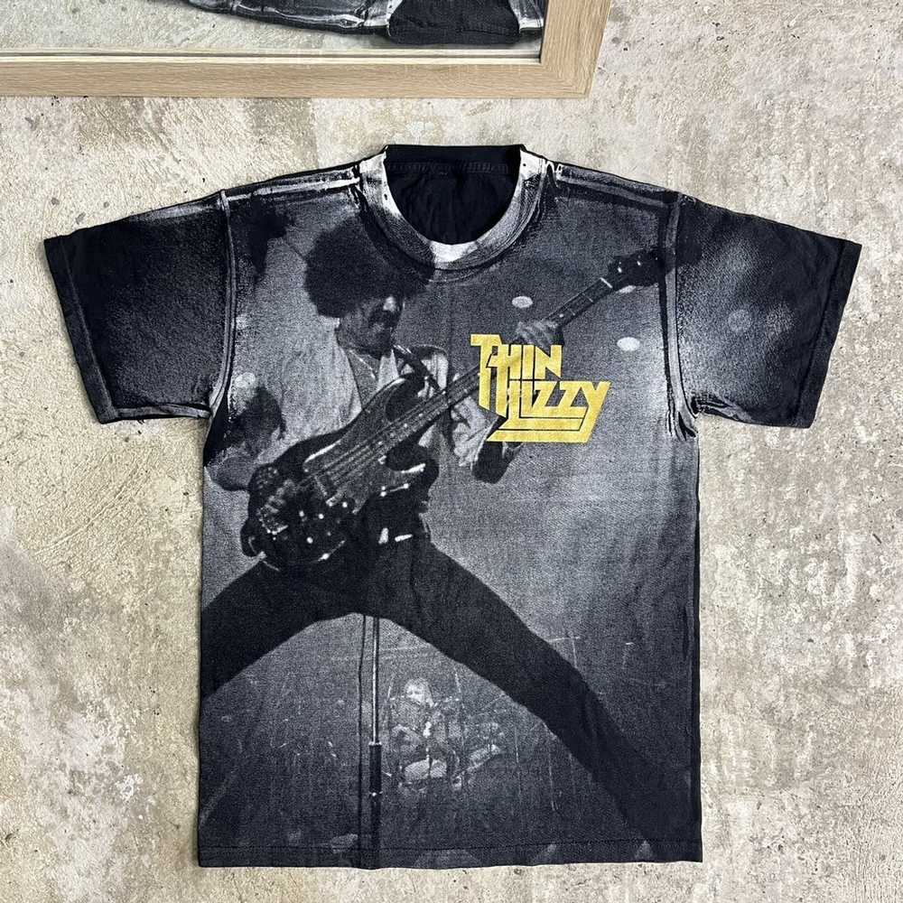 Band Tees × Rock T Shirt × Vintage 1990s THIN LIZ… - image 1