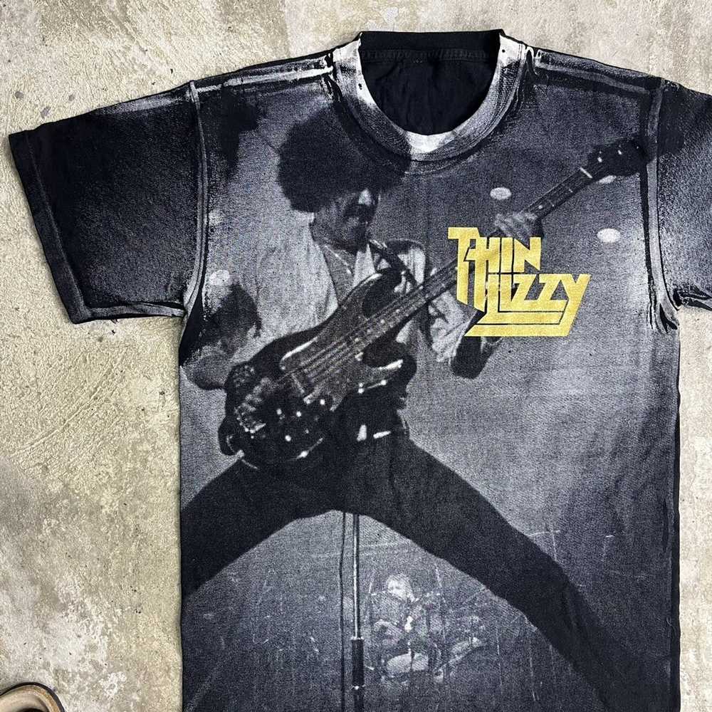 Band Tees × Rock T Shirt × Vintage 1990s THIN LIZ… - image 4