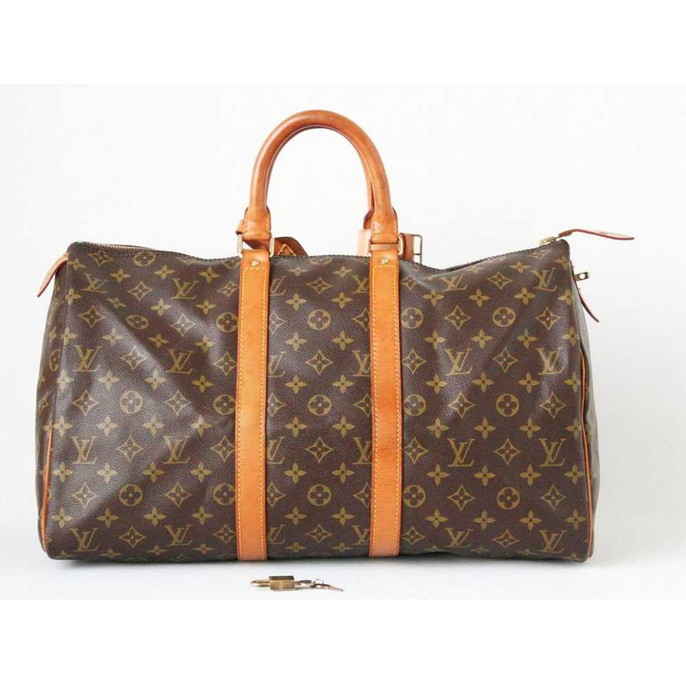 Louis Vuitton Keepall leather 48h bag - image 3