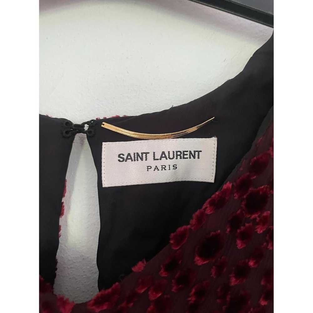 Saint Laurent Silk mini dress - image 5