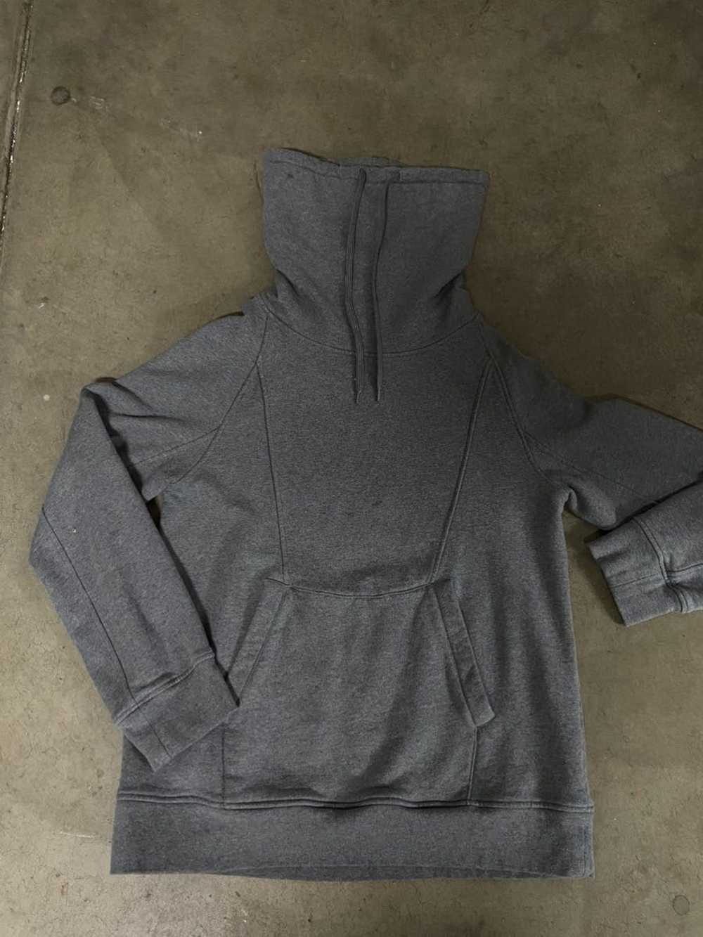 Helmut Lang Helmut Lang Gray Turtleneck Hoodie - image 2