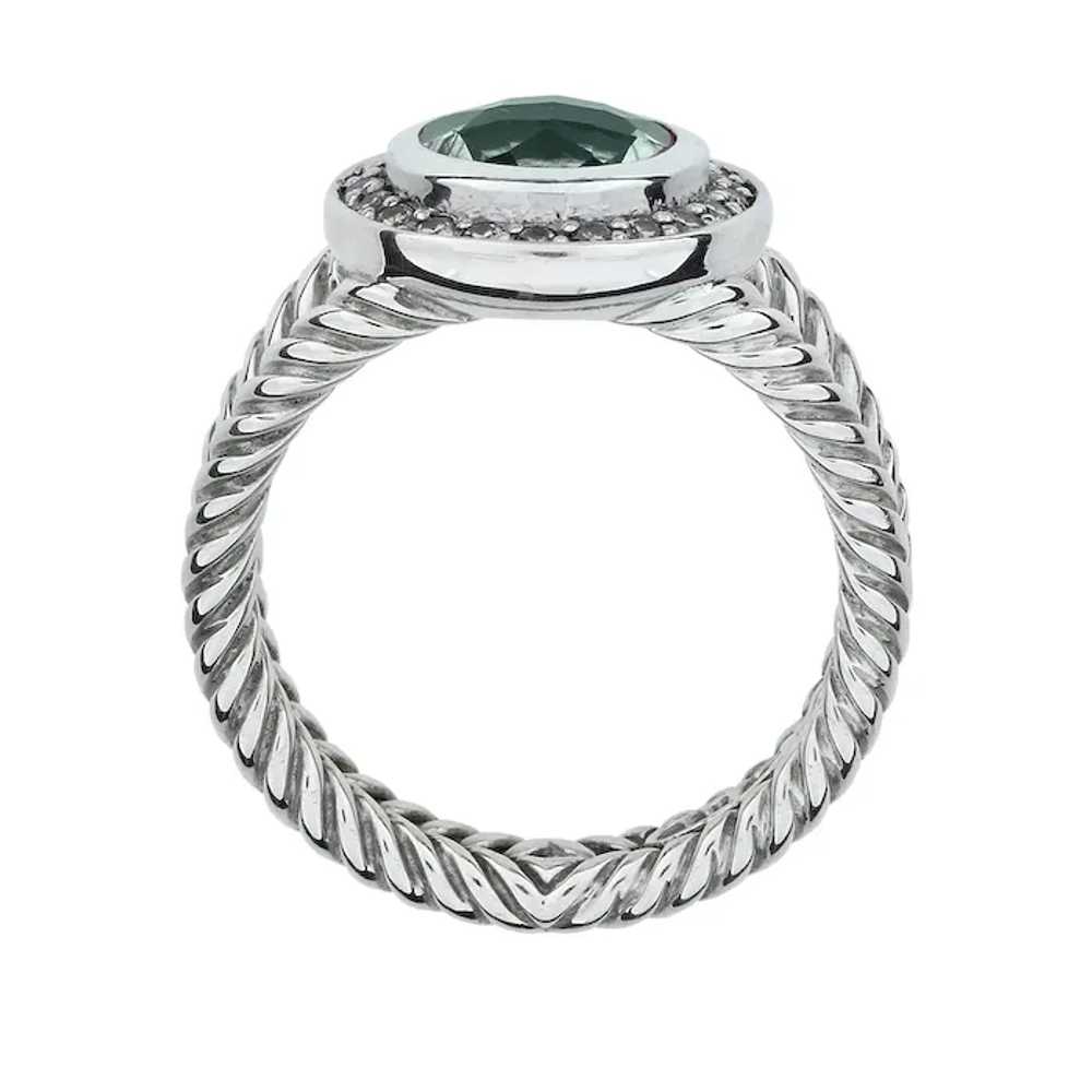 David Yurman Sterling Silver Prasiolite & Diamond… - image 4