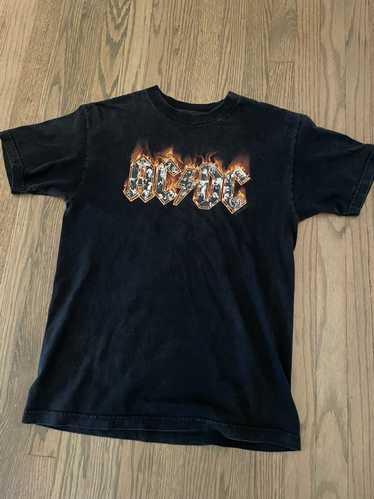 Ac/Dc × Band Tees × Vintage Vintage AC/DC Flame Te