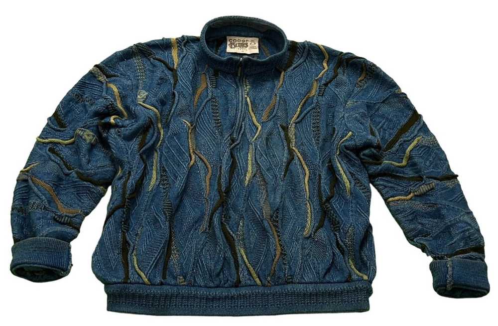 Coogi COOGI Vintage Cotton 3D Knit Sweater [1990s… - image 1