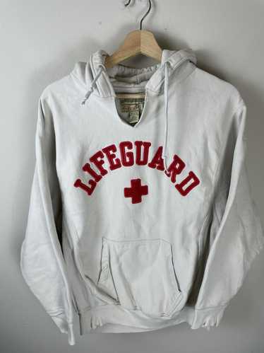 Vintage Vintage Lifeguard Split Neck Hooded Sweats