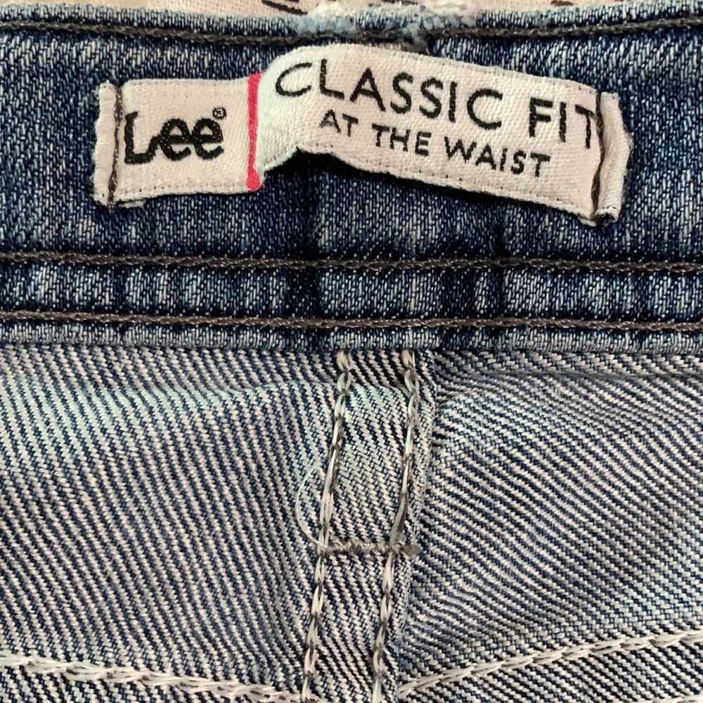 Lee Lee Denim Jeans Light Wash Straight Leg Size … - image 3