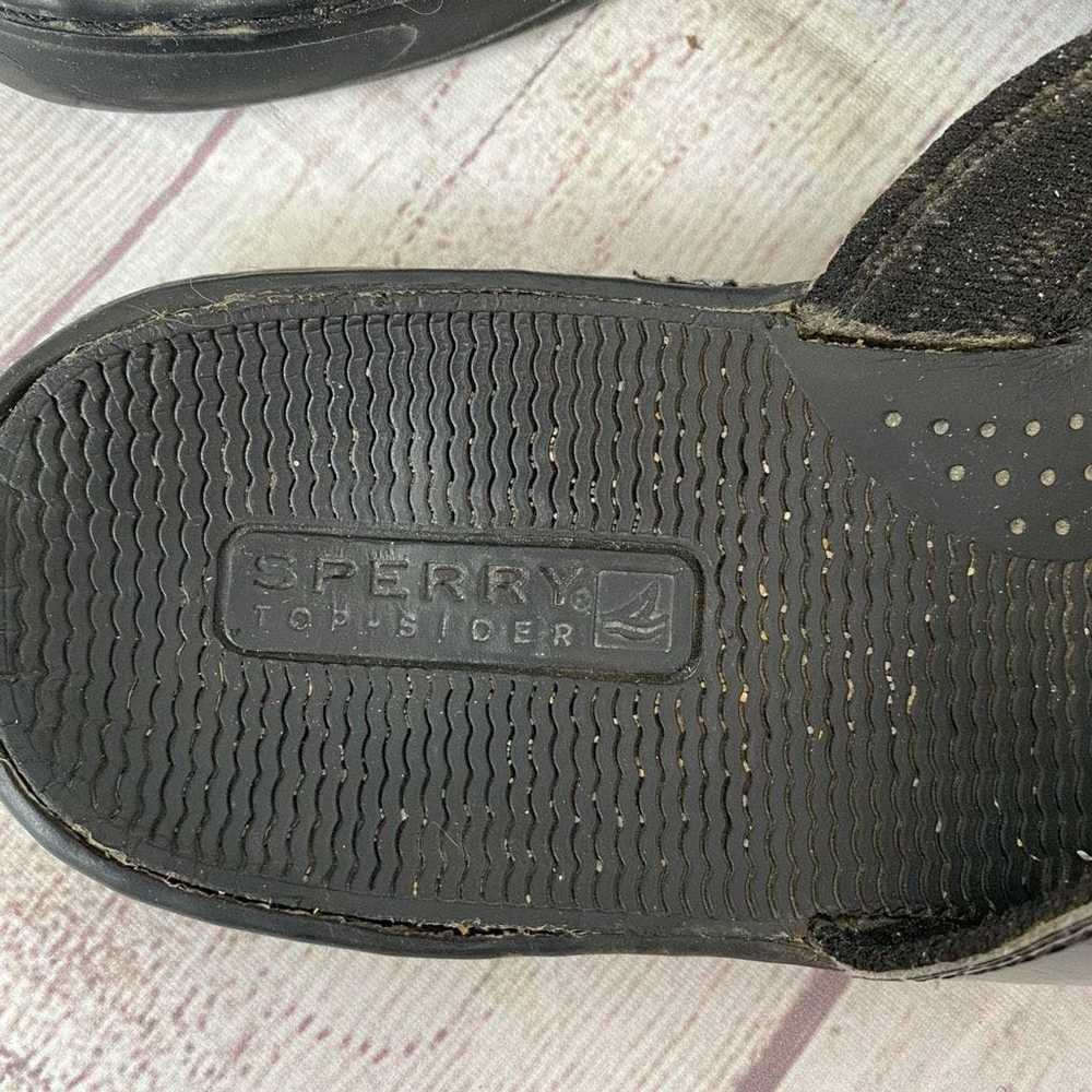 Sperry Sperry Topsider black flip flops w/rubber … - image 4