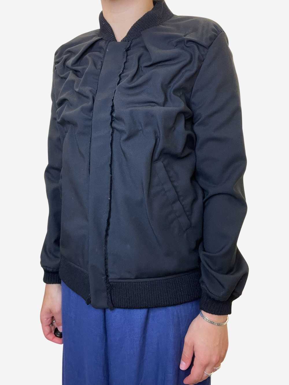Julien David Black ruffle bobber jacket - image 1