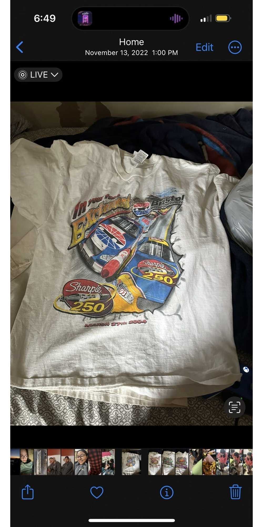 Vintage 2004 Bristol motor speedway sharpie 250 t… - image 1